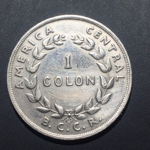 Old Foreign World Coin: 1968 Costa Rica 1 Colon, Great Details!