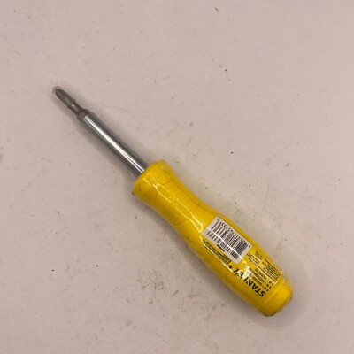 Stanley 6 Way Screwdriver Control-Grip Yellow