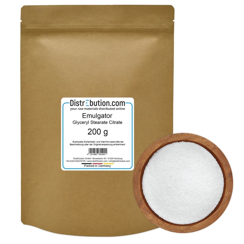Emulgator Glyceryl Stearate Citrate 200 G Cremegrundlage FüR Hautpflege Kosmetik