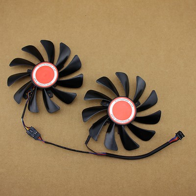 GPU Cooling Fan For XFX RX580 RX584 RX588 RX590 Black Wolf Edition Graphics Card