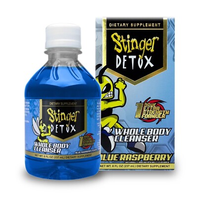 Stinger Detox Whole Body Cleanser 1 Hour Extra Strength   Blue Raspberry - 8 OZ