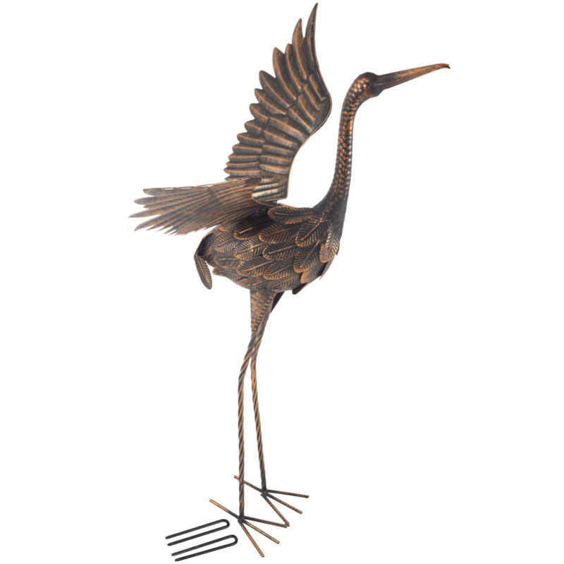 Outdoor Flying Crane Garden Statue Lawn Ornament Garden Decor 