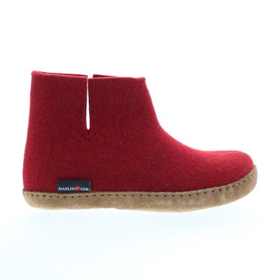 Haflinger Emils Bootie 231002-211H Женские красные повседневные тапочки из парусины, 36