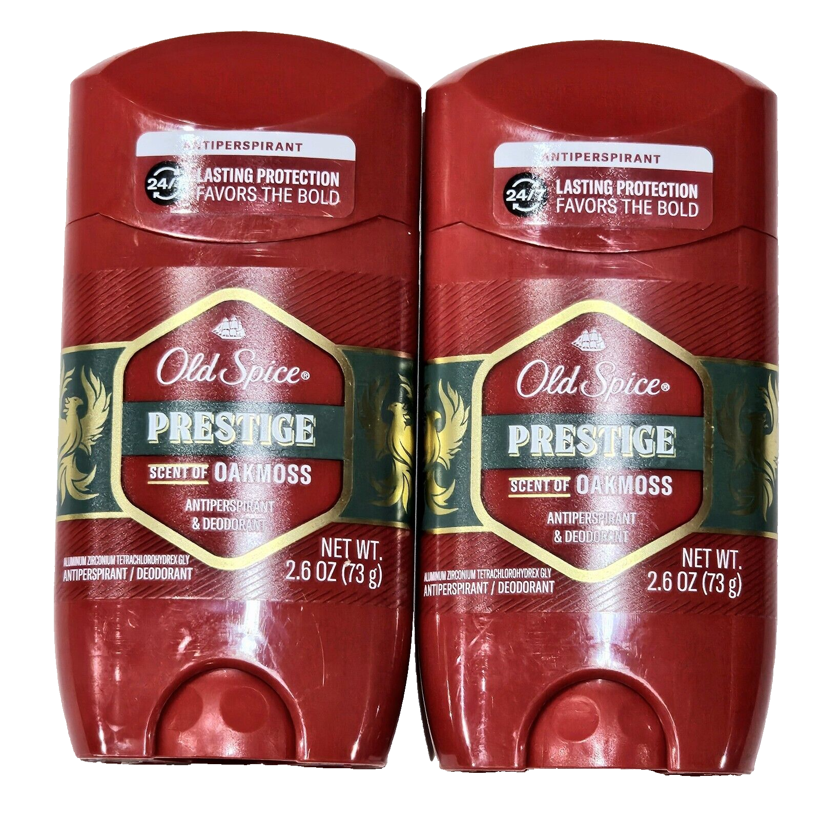 2 Pack Old Spice Prestige Oakmoss Antiperspirant Deodorant