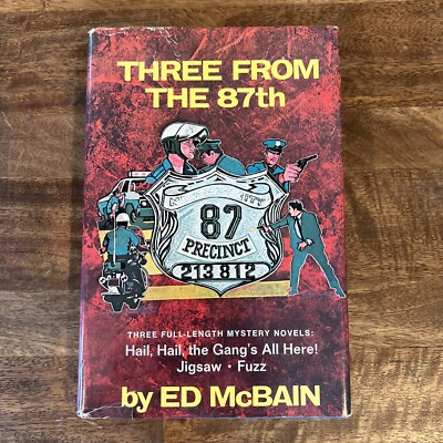 THREE FROM the 87th by Ed McBain HC/DJ BCE 3 Novels Jigsaw Fuzz Gang's All Here