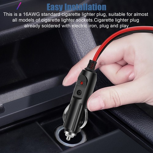 4 PACK Fused 12V ~ 24V Male Car Cigarette Lighter Plug Socket Connector Cable