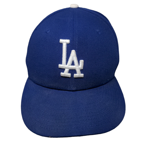 ウェア Newera 7 7/8 Los Angeles Dodgers New Era Men's Fitted Hat Blue Size 7 1/8 Embroidered LA