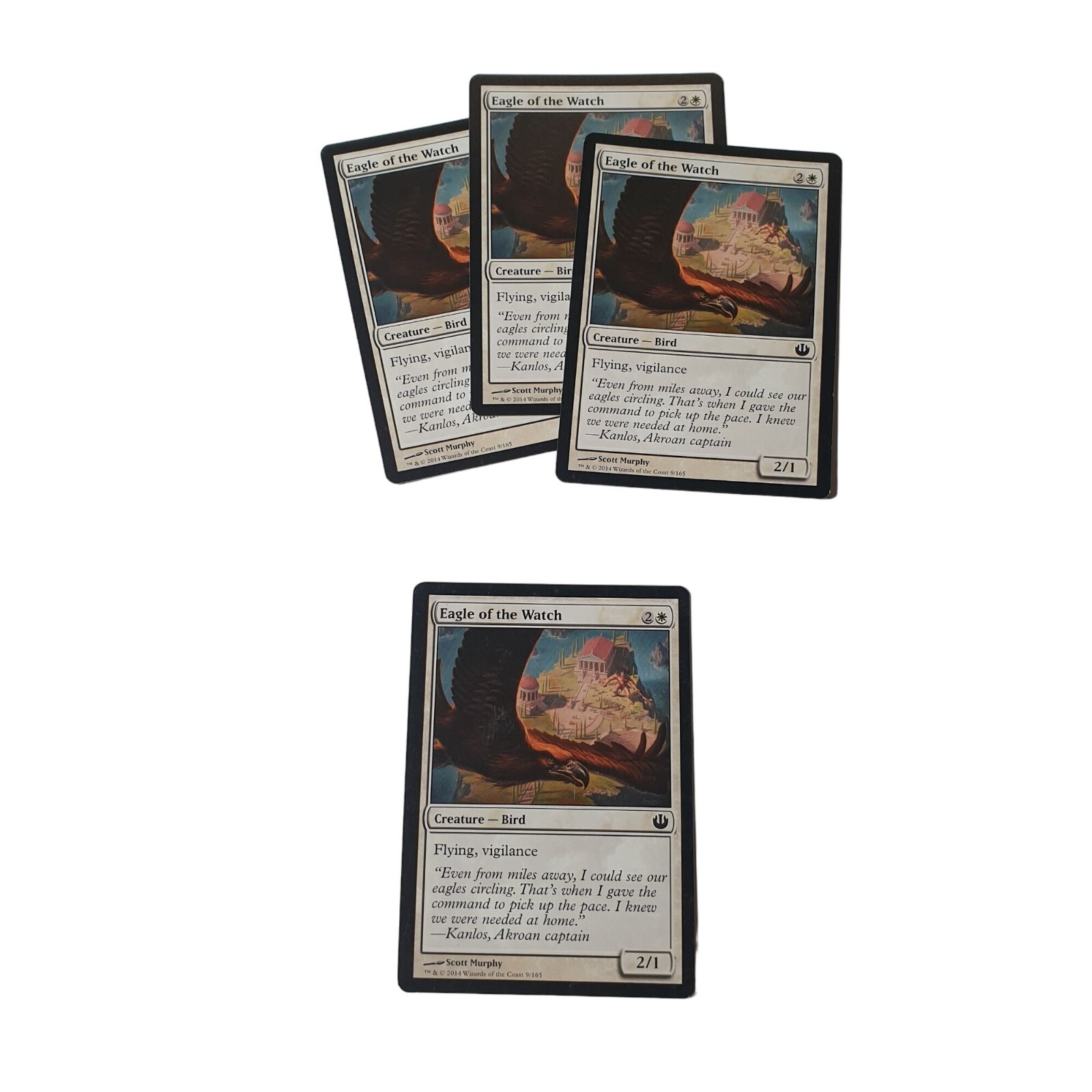 Magic The Gathering Eagle Of The Watch MTG Card Set Of 4