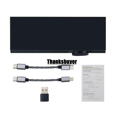 Portable Audio Decoder HiFi DAC Headphone Amp 0.96'' OLED 32Bit/768kHz SPDIF Out