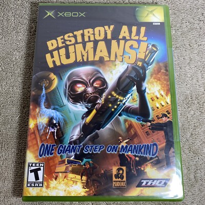 BRAND NEW SEALED Destroy All Humans (Microsoft Original Xbox, 2005) Black Label