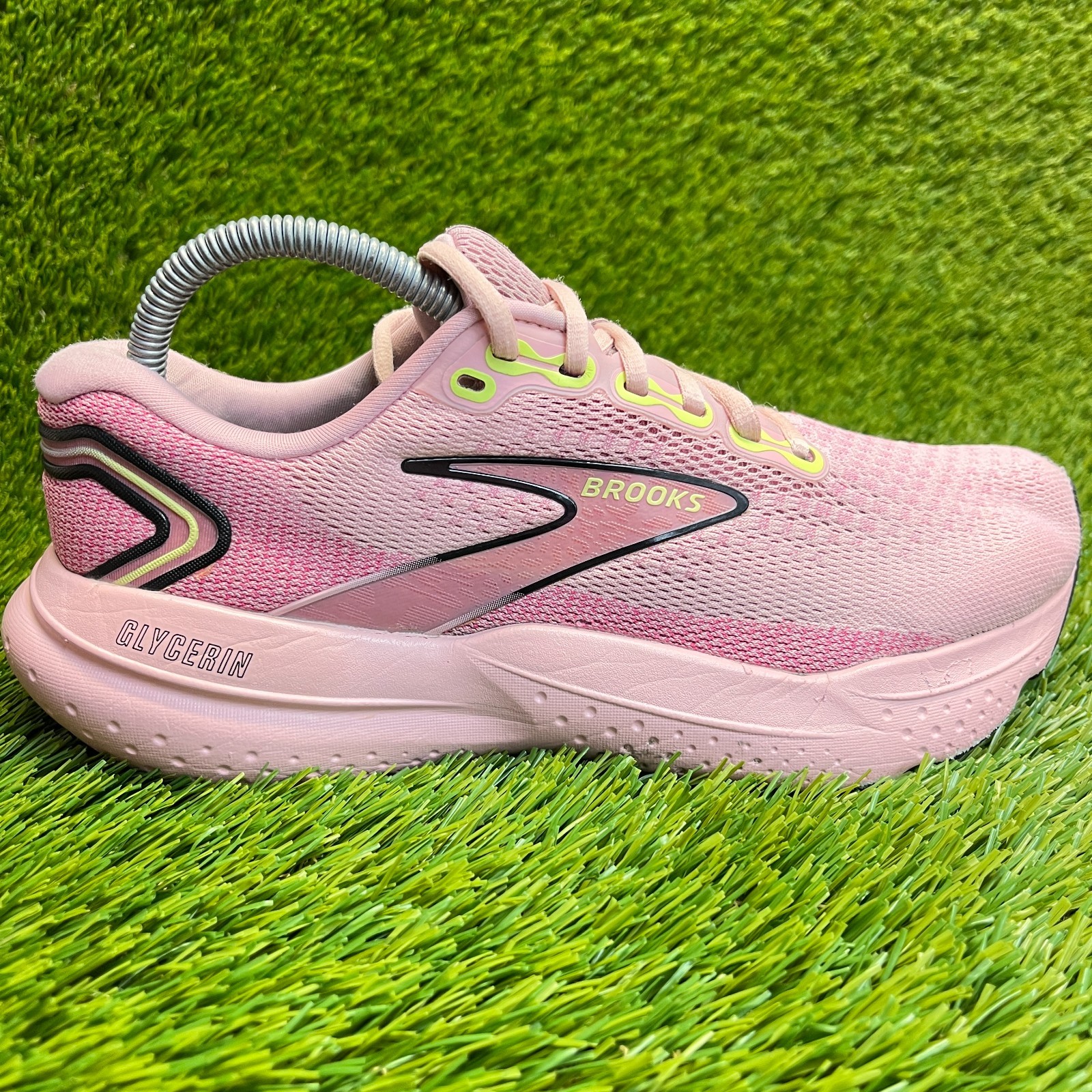 Brooks Glycerin GTS 21 Womens Size 8.5 Zephyr Pink Green