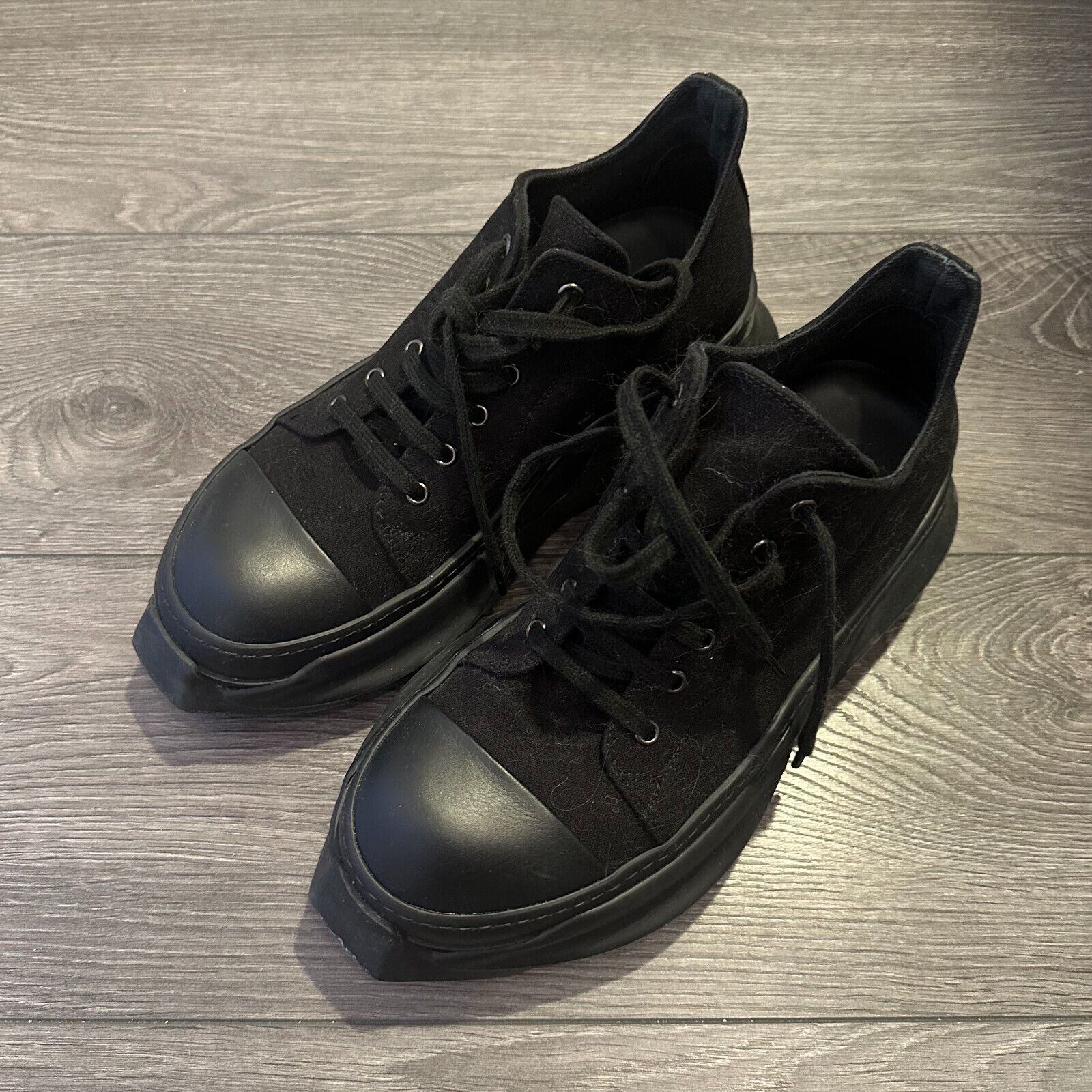 Rick Owens drkshdw Black Abstract low sneaker EU MEN 41.5 Rick Owens drkshdw Black Abstract low sneaker EU MEN 41.5