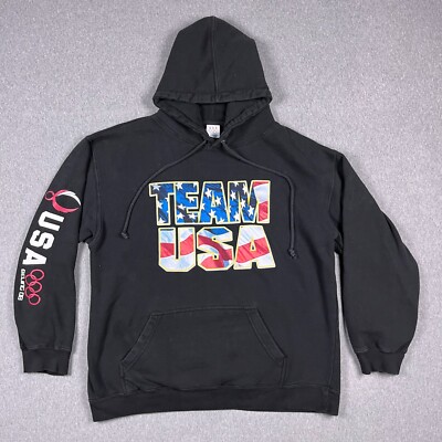 Team USA Olympic Hoodie Mens Large Official Merchandise Beijing 2008 READ