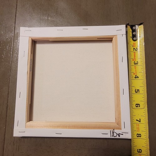 Original Abstract Minimal Landscape Drawing On Canvas By Local Artist 