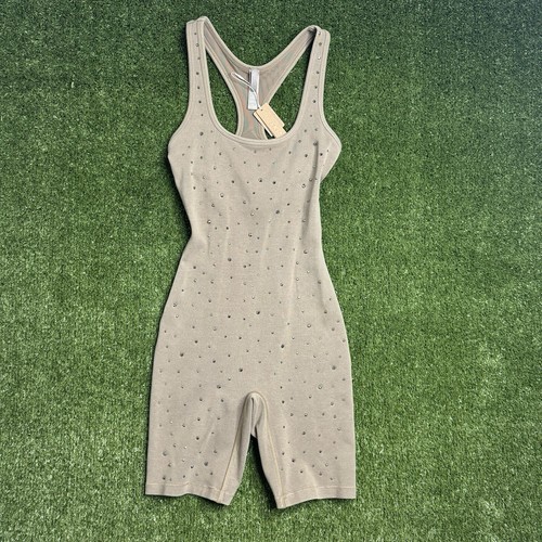 SKIMS Outdoor Rhinestone Mid Thigh Romper One Piece Bodysuit