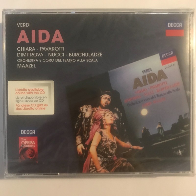 Verdi Aida Chiara Pavarotti Dimitrova Nucci La Scala Cd Neuf Sous Blister