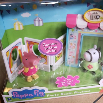 PEPPA PIG Zoe Zebra Photo Booth Playtime Play Set - New
