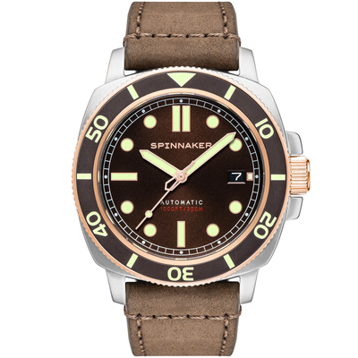 Pre-owned Spinnaker Hull Automatic Cognac Brown