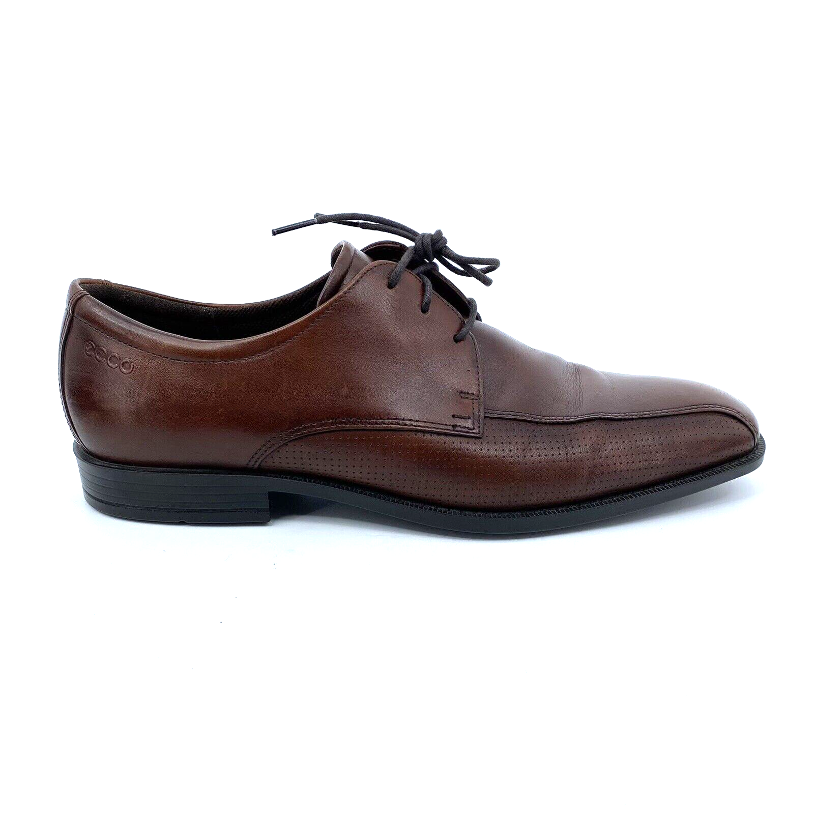 Men's 45 ECCO Edinburgh Brown Leather Loafers Dress Shoes