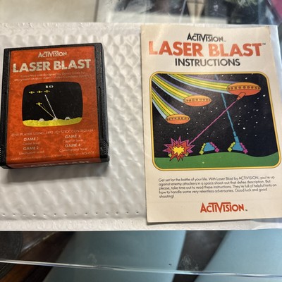 Atari  2600   Laser Blast  Game and Manual  Tested