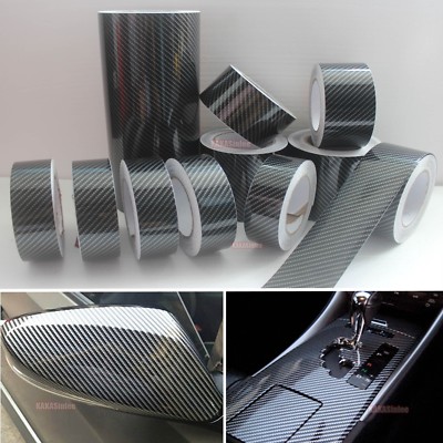 Multi-function 2D Glossy Texture Carbon Fiber Vinyl Tape Wrap Sticker 5 Color CF