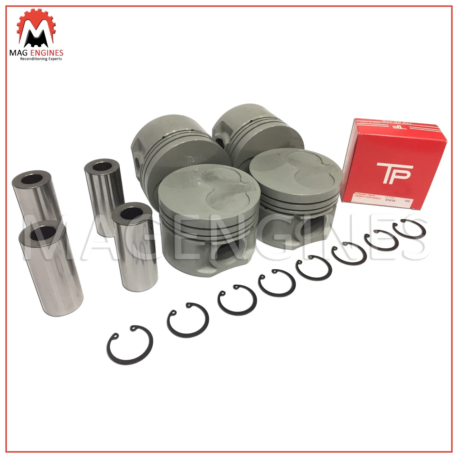 PISTON & RING SET NISSAN QD32-TURBO FOR ELGRAND NAVARA