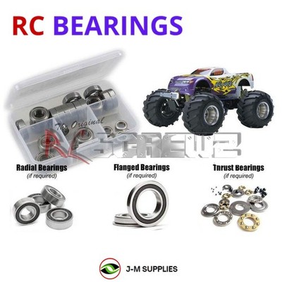 RCScrewZ Rubber Shielded Bearings kyo049r for Kyosho Mega Force 4WD 31181 | SET