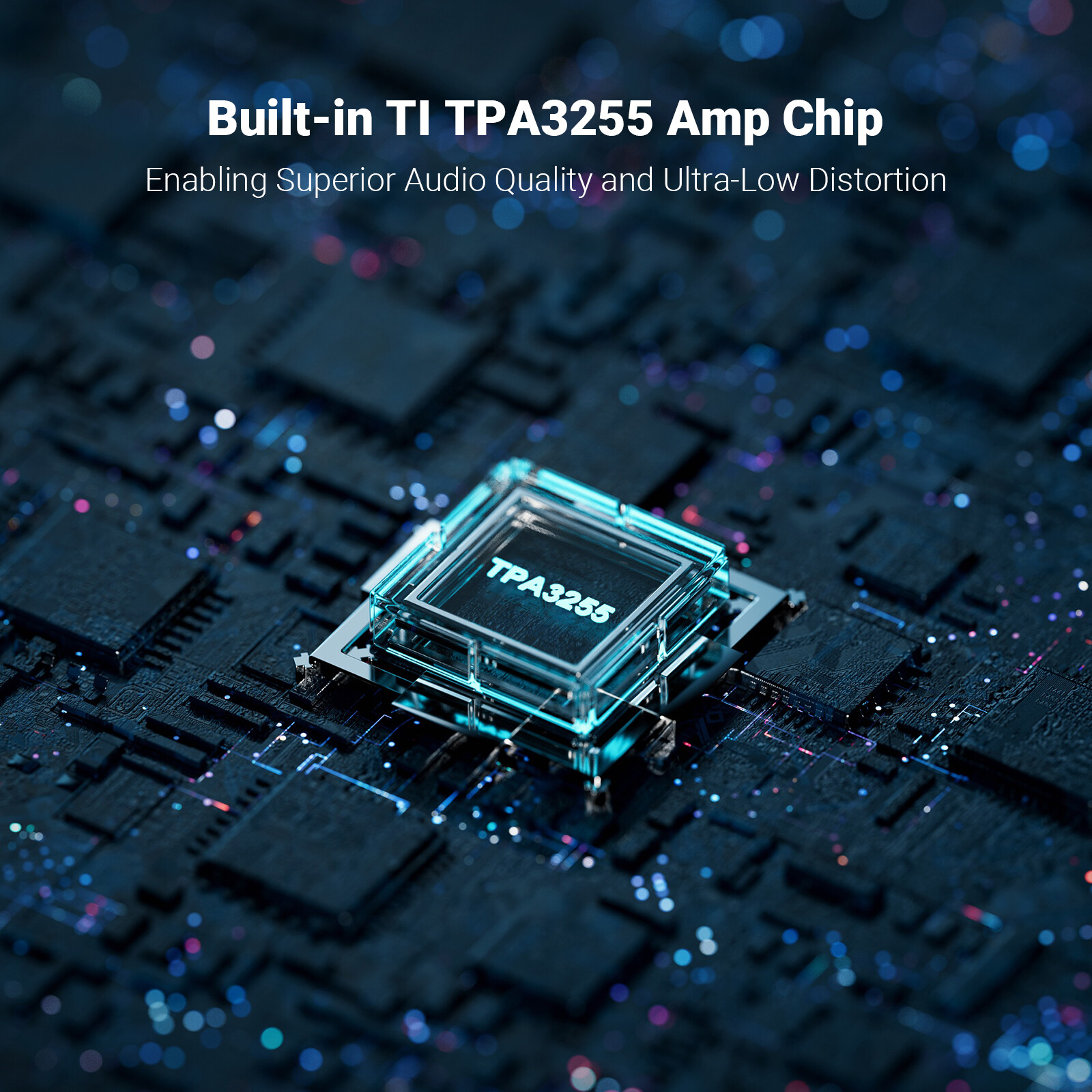 Fosi Audio V3 Stereo Amplifier Home Audio 300W x2 Power TPA3255 Class D Mini Amp