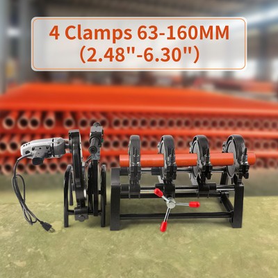 4 Clamps Manual Pipe Fusion WelderPipe Welding Machine for PE HDPE PB PVC Type