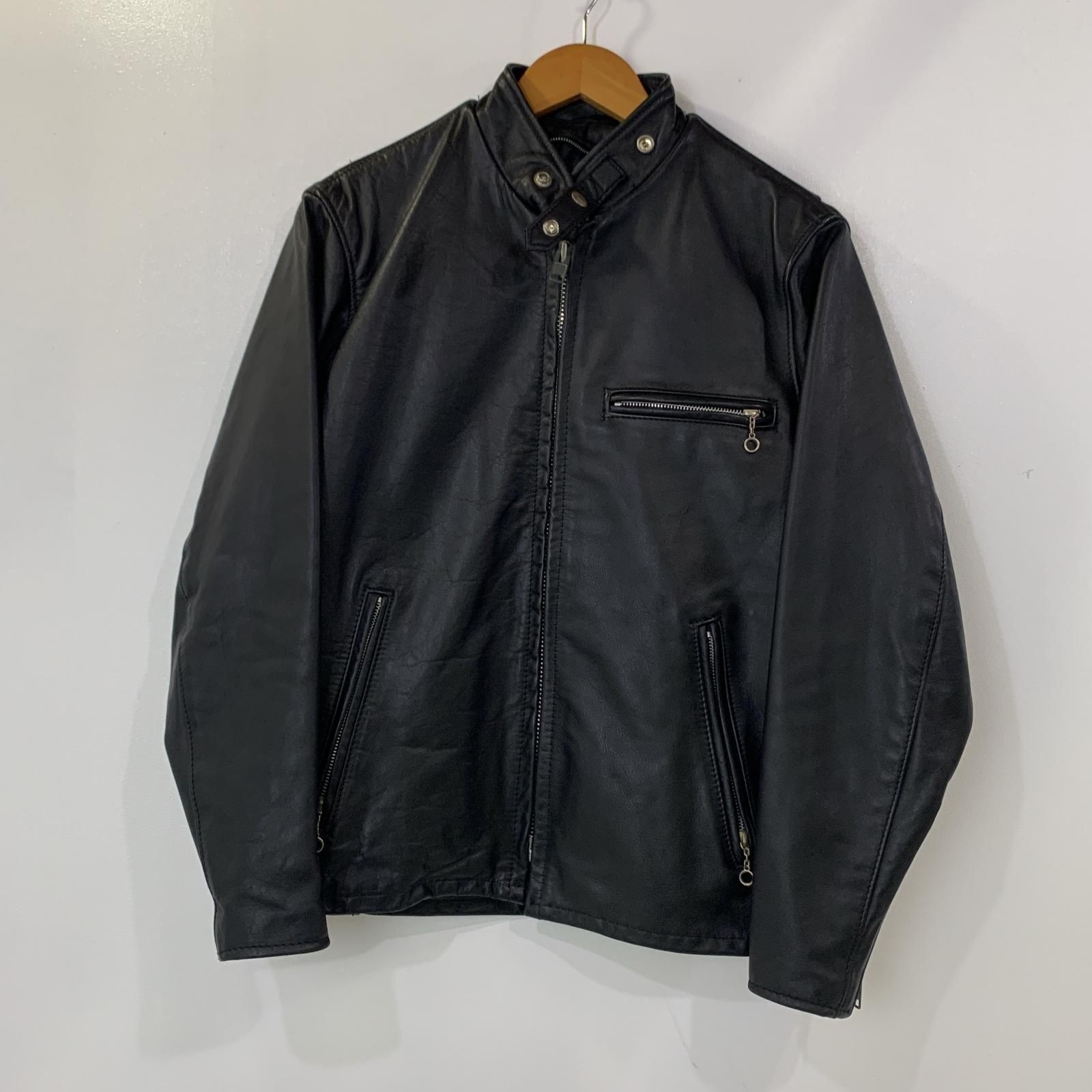 ジャケット・アウター Schott / 641 single riders jacket 641BLKFRONTDSC_03551.jpg