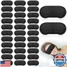 40 Pcs Eye Mask Sleep Masks Bulk Blindfolds for Team Building Party Games with Nose Pad and Adjustable Strap for Women Men 4 Layers Black Blindfold Sleeping Mask