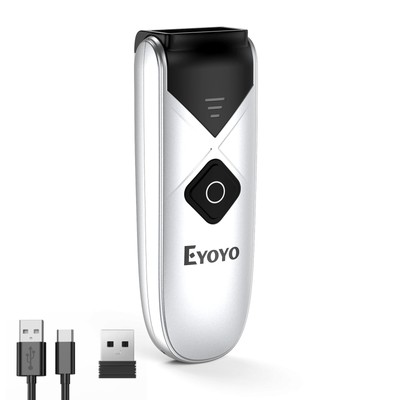 Bluetooth 2D&1D Barcode Scanner, Portable Wireless Mini but Powerful Barcode ...