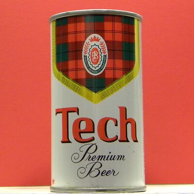 Tech Premium Beer S/S Vintage 12 oz Can Pittsburgh Brewing 15201 Pennsylvania 96