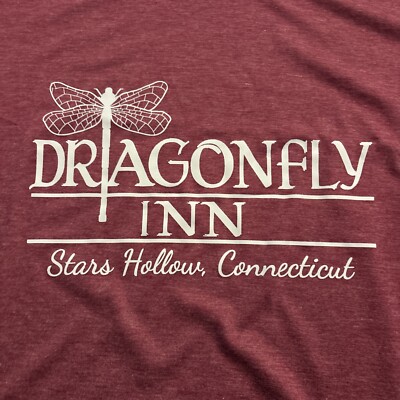 Dragonfly Inn Gilmore Girls Tee T Shirt XL Red Stars Hollow New With Tags