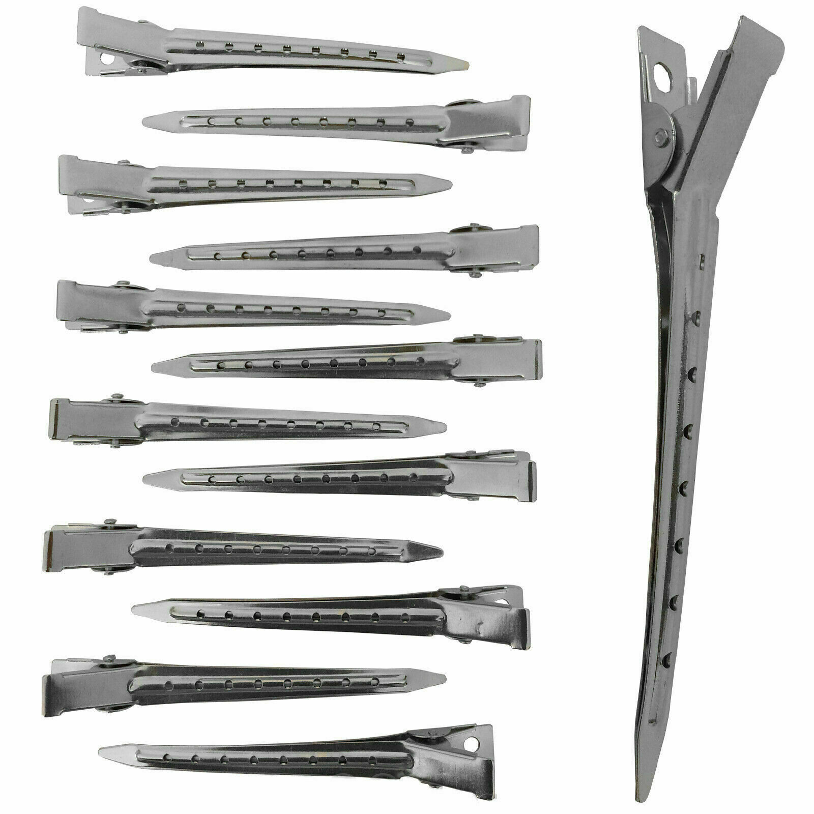 Metal Hair Sectioning Clips Sprung Strong Grip Hairdressing Hair Clip