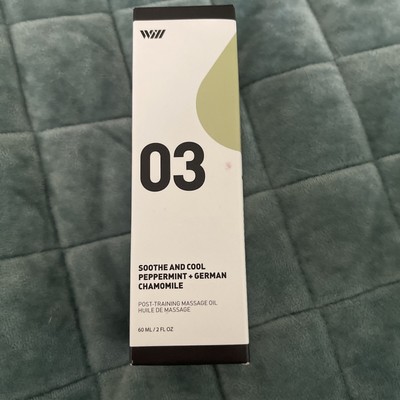 NEW! Way of Will 03 Soothe and Cool Peppermint + German Chamomile Massage Oil