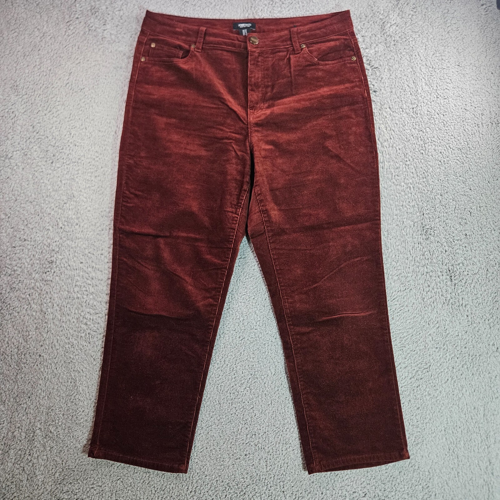 Jones & Co Jones New york Corduroy Pants Women Siz 12 Crop