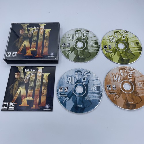 XIII (Thirteen) - PC Game 4 disc w/ Manual - Complete CIB