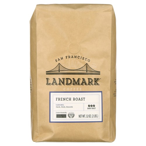 Landmark Coffee French Medium Roast Whole Bean Coffee, 32 Oz