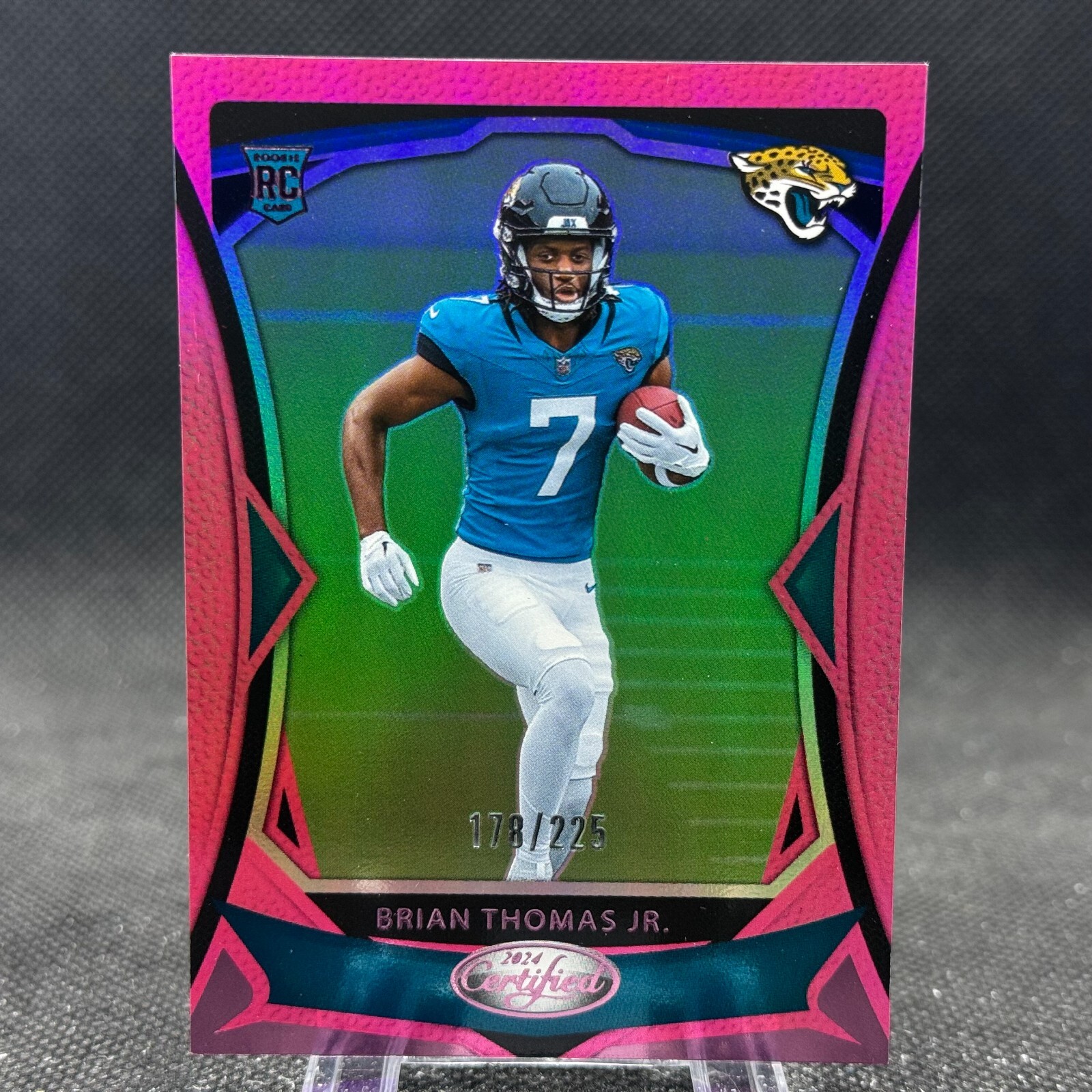 Brian Thomas Jr. 2024 Panini Certified Rookie Pink Mirror