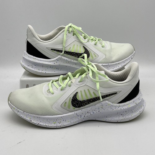 Nike Downshifter 10 SE Running Shoe Women 6.5 White Green Low Sneaker  CI9985 100 | eBay