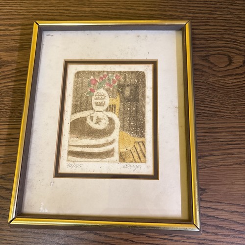 アート　The Gift  Peter Barger Framed Peter Barger Signed & Numbered Original Etching