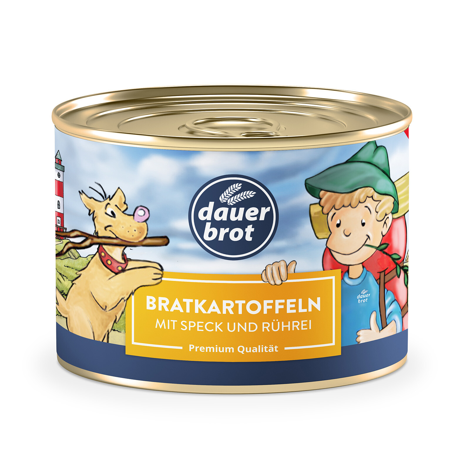 (14,13 EUR/kg) Bratkartoffeln 400g, Speck, Rührei, Vorrat, Konserve | Notvorrat