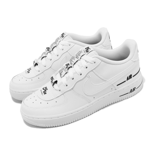 Повседневная обувь Nike Air Force 1 LV8 3 GS White Black Kids Women AF1 CJ4092-100