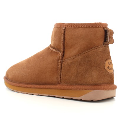 Pre-owned Emu Australia A24us Ankle Boots W10937-chestnut Chataigne Stinger Micro In Brown