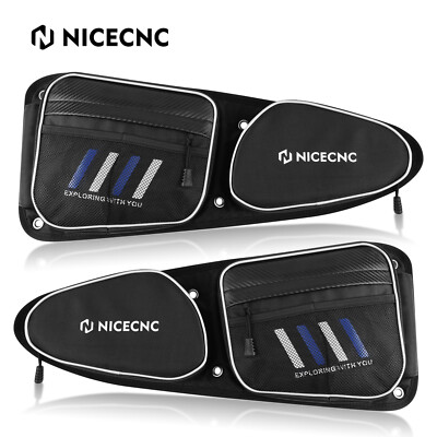 UTV Front Side Storage Door Bags w/ Knee Pad for Polaris RZR XP 1000 900 Turbo S