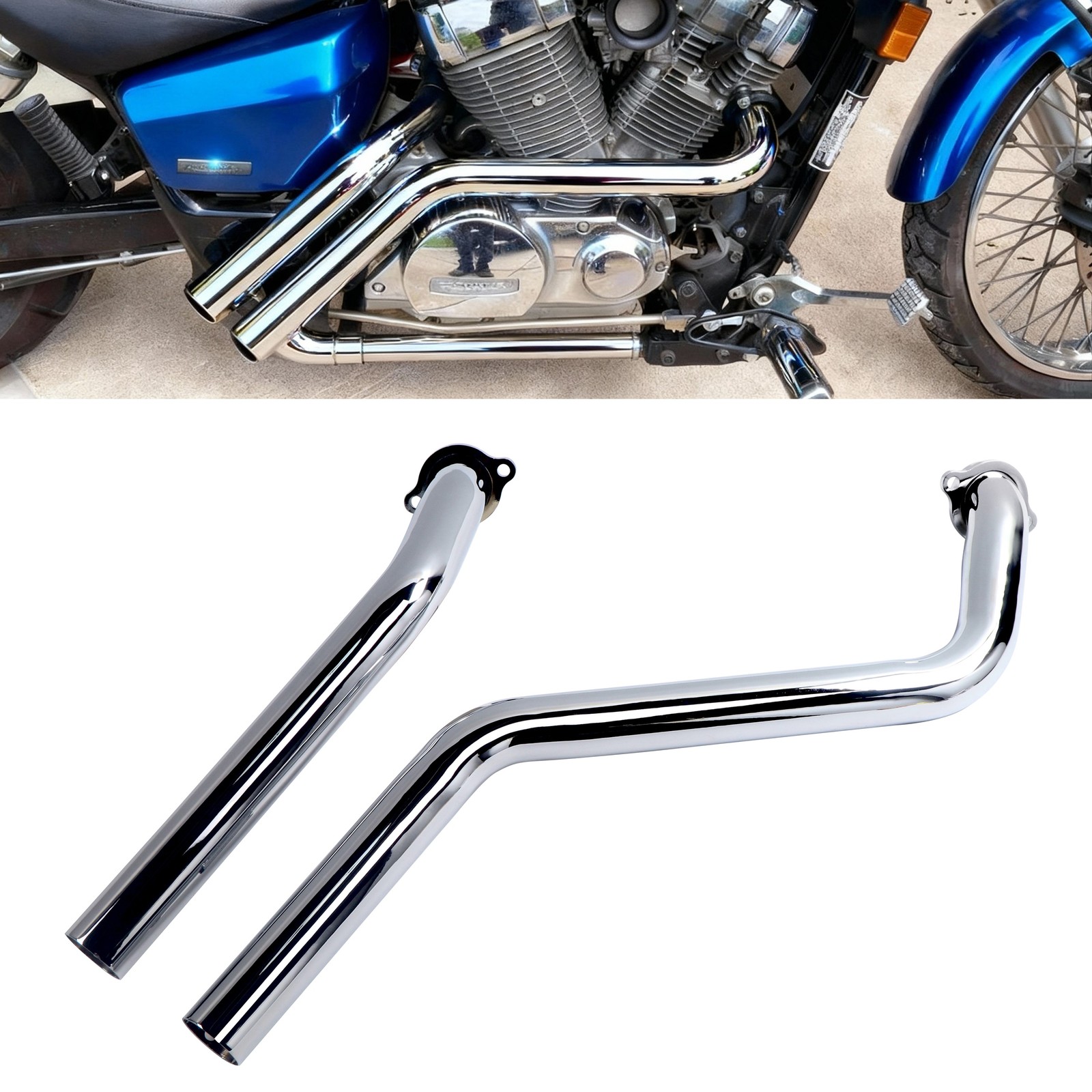 Sounds Good　Arianrhod IronGrowl Rumble Tone Drag Exhaust for VT1100 Honda Shadow Exhaust