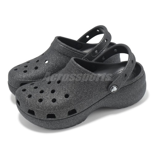 ◆CROCS◆ Women's Classic Platform Glitter Clog W MJE 23SWCL Classic Platform Iridescent Glitter Clog - Crocs