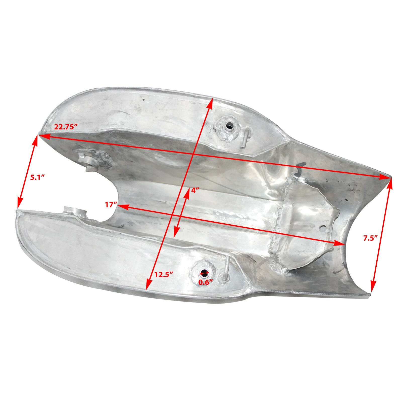 Fits Norton Triumph Lyta Custom Cafe Racer Alloy Petrol Fuel Tank With Cap  
