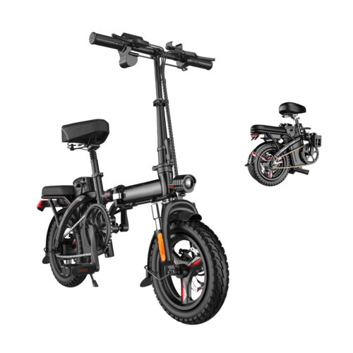 Electric Bicycle for Sale: Folding Bikes for Adults Electric Bike 14" 400W Motor Ebike 48V 15AH Battery in Chino, California
